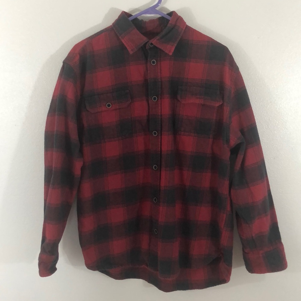 Jachs Red Plaid Brushed shirt